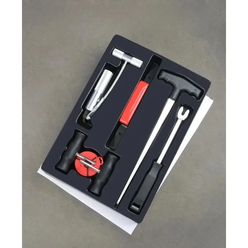 

2025 Горячий инструмент для разборки и сборки лобового стекла, трос, 7 шт., съемник автомобильной пилы, резиновый резак, устройство для нарезания резьбы, съемник проволоки