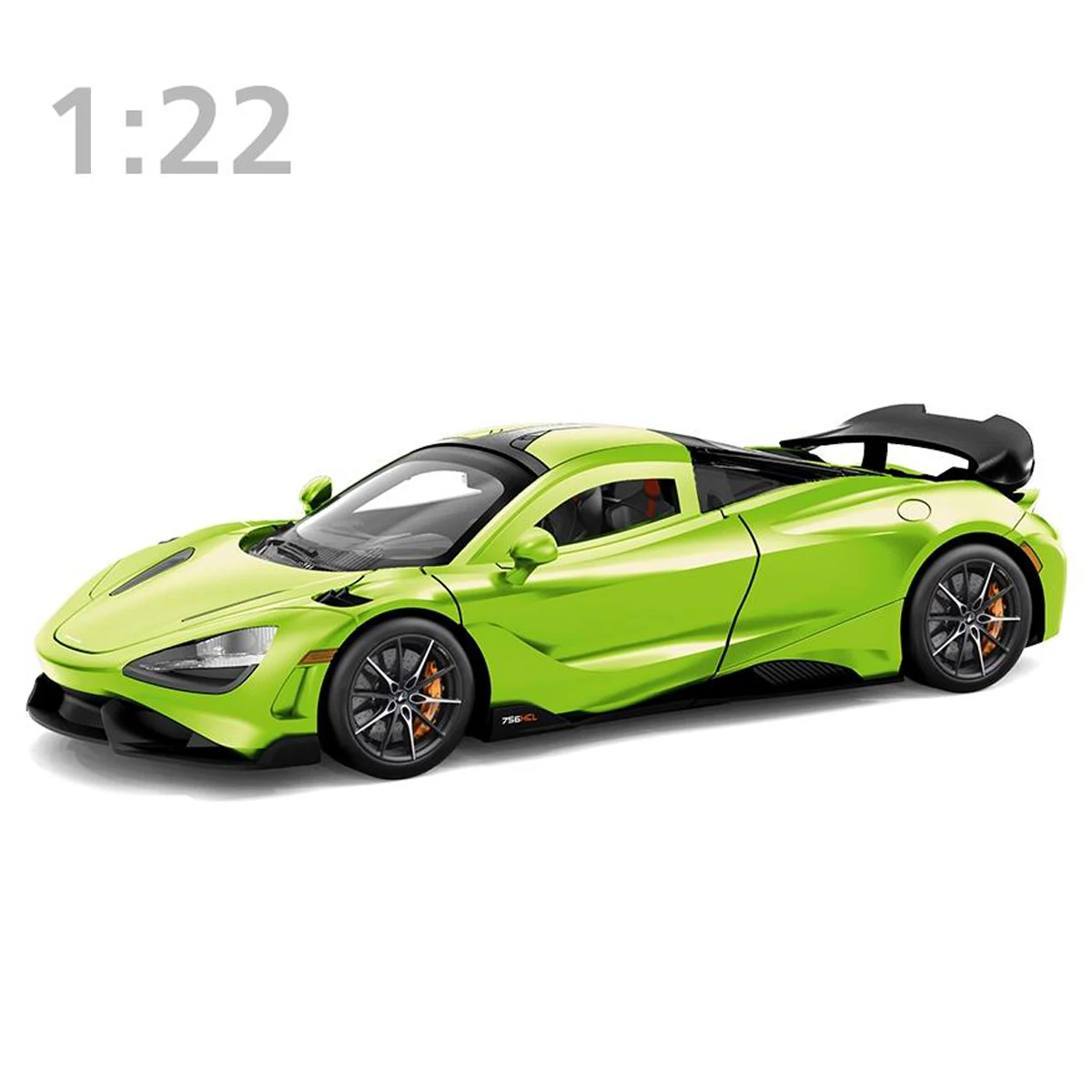 1:22 Scale 720s Car Models Alloy Simulation Model Car Toys with Sound and Light Pull Back Doors Opened Toys for Children Gift