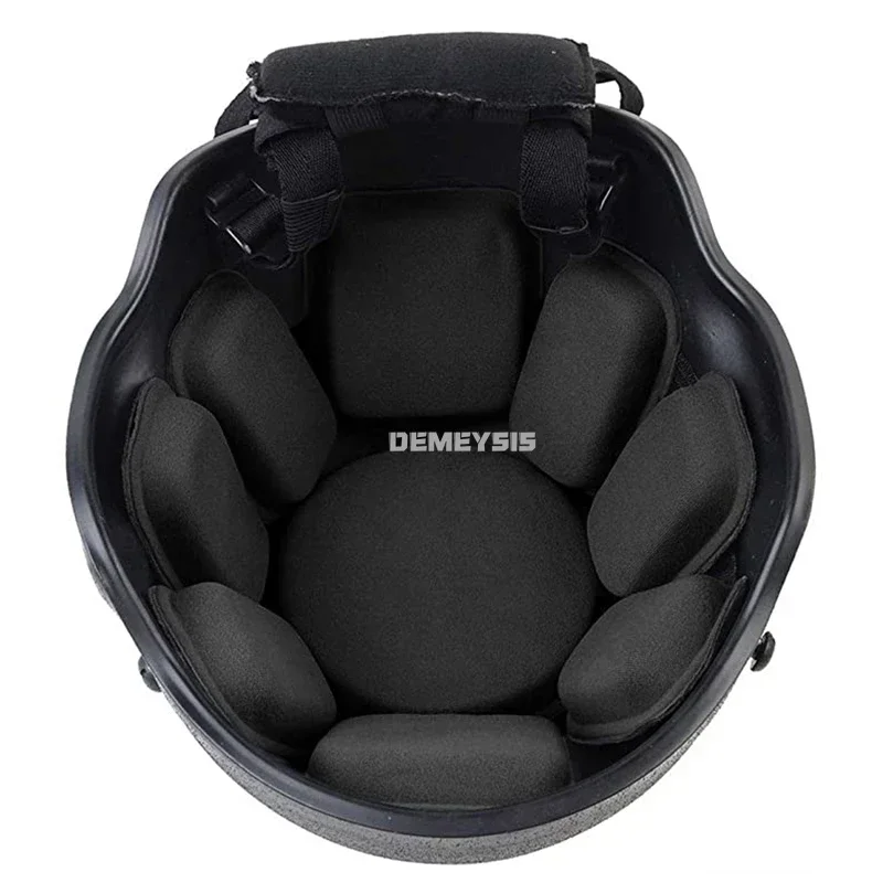 Dulhelmet-Coussinets de protection pour casque de paintball, coussinets souples durables pour la chasse et le tir, 19 pièces/ensemble