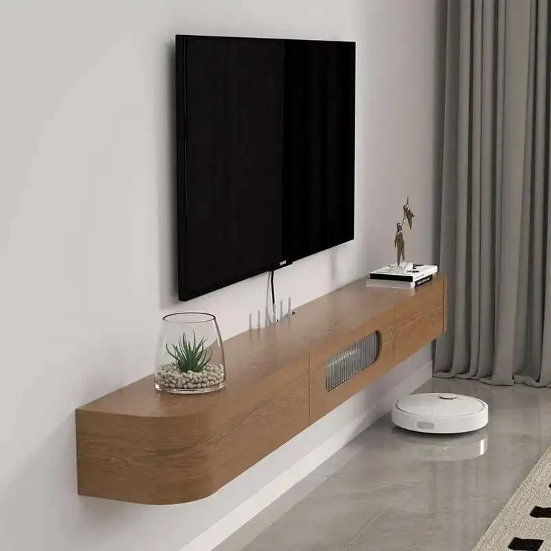 

Modern Wall Mount Floating Tv Stands Wood Display Gaming Storage Table Hanging Television Chest Drawers Mueble De Tv Furniture