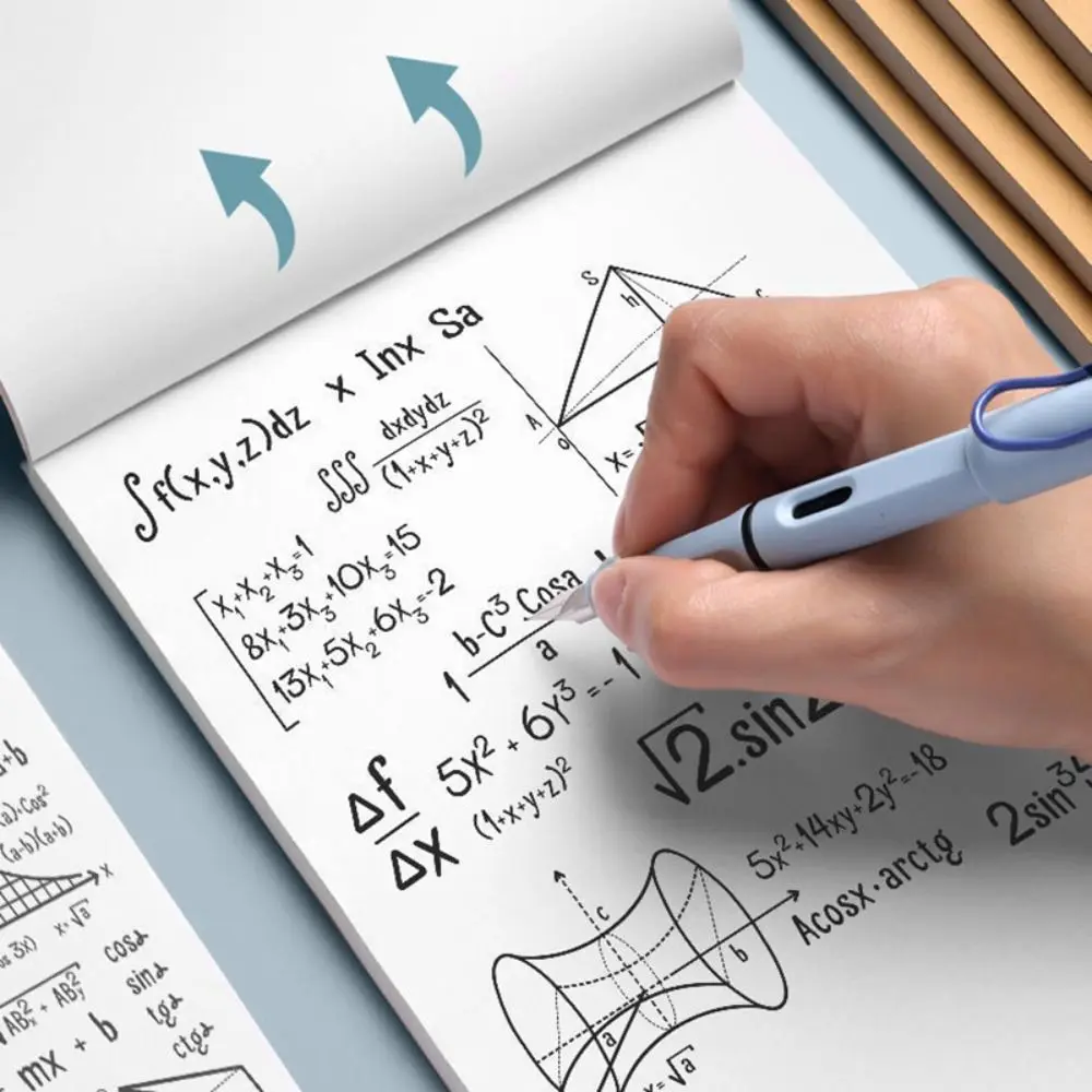 50/100 Sheets High Quality Partition/Blank Draft Paper Tearable Thickened Math Arithmetic Paper Notepad Gift