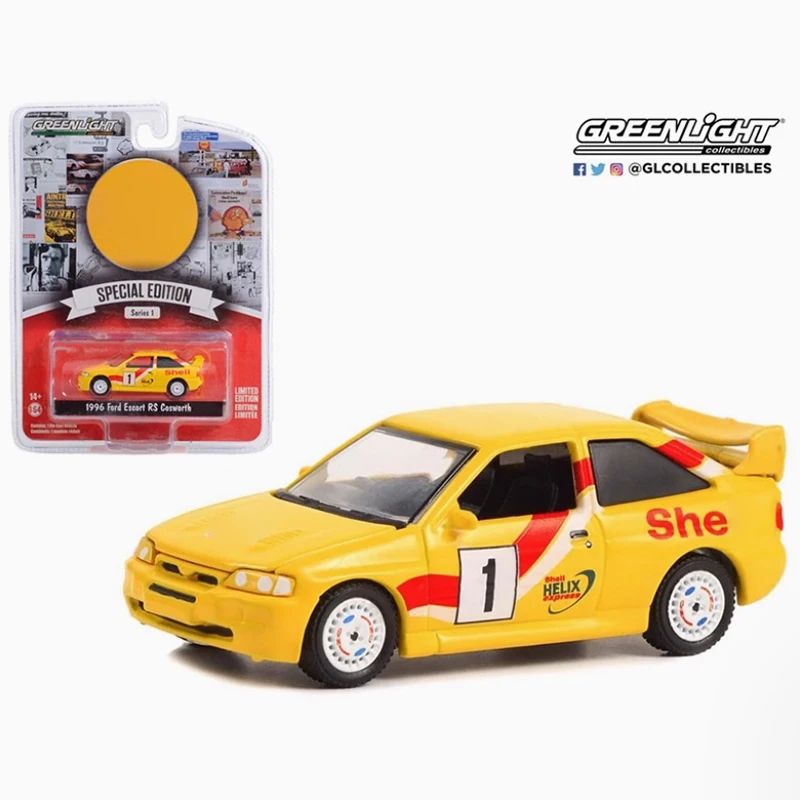 

GreenLight, литой под давлением, масштаб 1:64, 1996, Escort RS Cosworth, модель автомобиля из сплава, классическая коллекция, демонстрационные игрушки