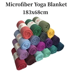 183x68cm Yoga Mat Towel Quick Dry Super Absorbent Towel Non-Slip Solid Color Microfiber Blanket