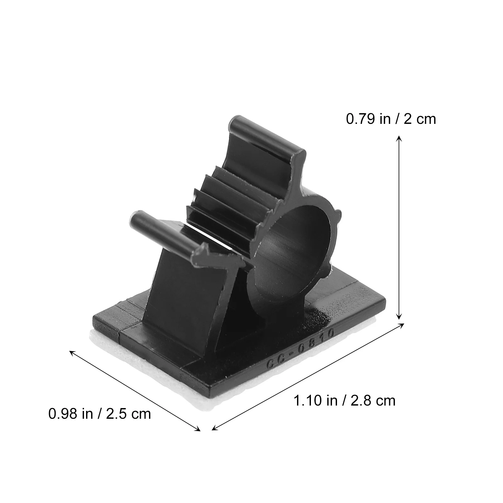 

100Pcs Adjustable Cable Clips Cord Organizer Self-Adhesive Wire Management Clip for Earphone Mouse Network Cables