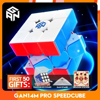 GAN14 Maglev Pro 3×3 마그네틱 매직 큐브, 전문가용 3x3x3 스피드 퍼즐, 어린이 장난감, 3x3x3  Best5