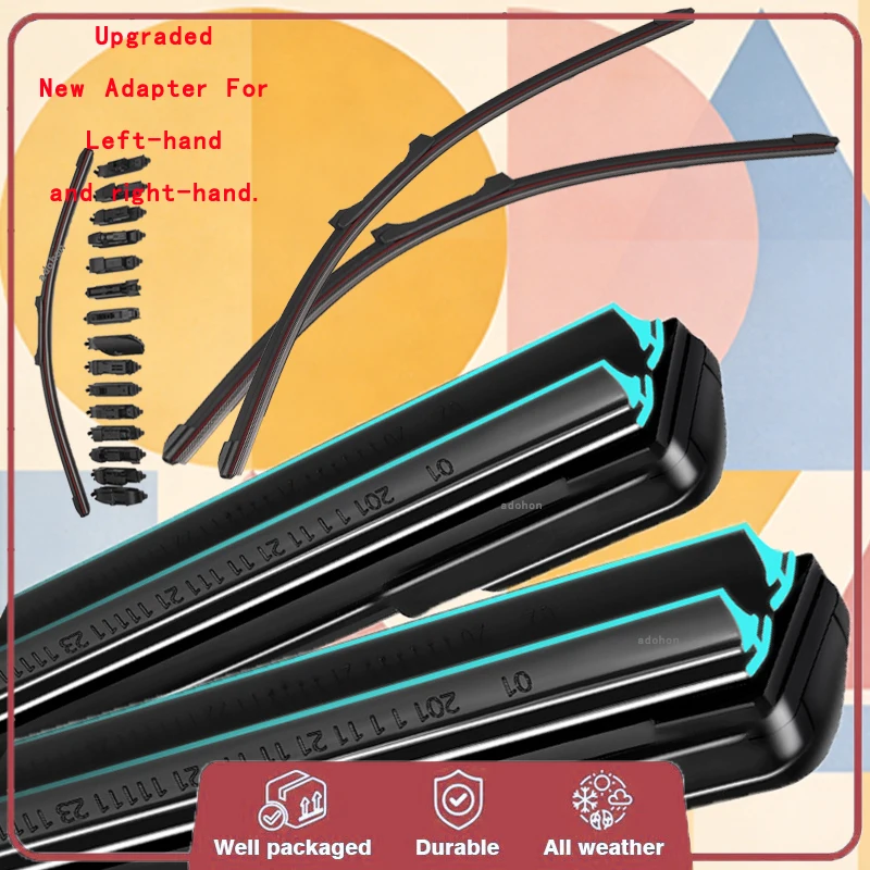 

Для GMC Yukon Yukon XL 2000-2024 GMT800 GMT900 K2XL T1XX: Щетки стеклоочистителя лобового стекла автомобиля, передние дворники, щетки для стеклоомывателя