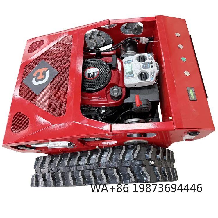 Heavy-Duty Cordless RC Lawn Mower Petrol Straight Metal Blade for Rough Grass
