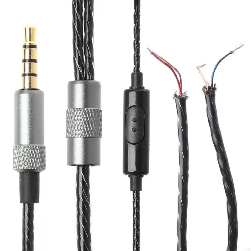 652E 3. 5 mm Plug Microphone Câble Remplacement du casque Câble Câble jeu Câble Câble Câble Câble Extension