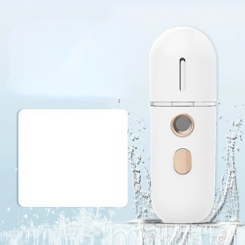 Nano Nebulizer pelembab wajah Mini, alat perawatan kulit semprotan dingin portabel USB dapat diisi ulang