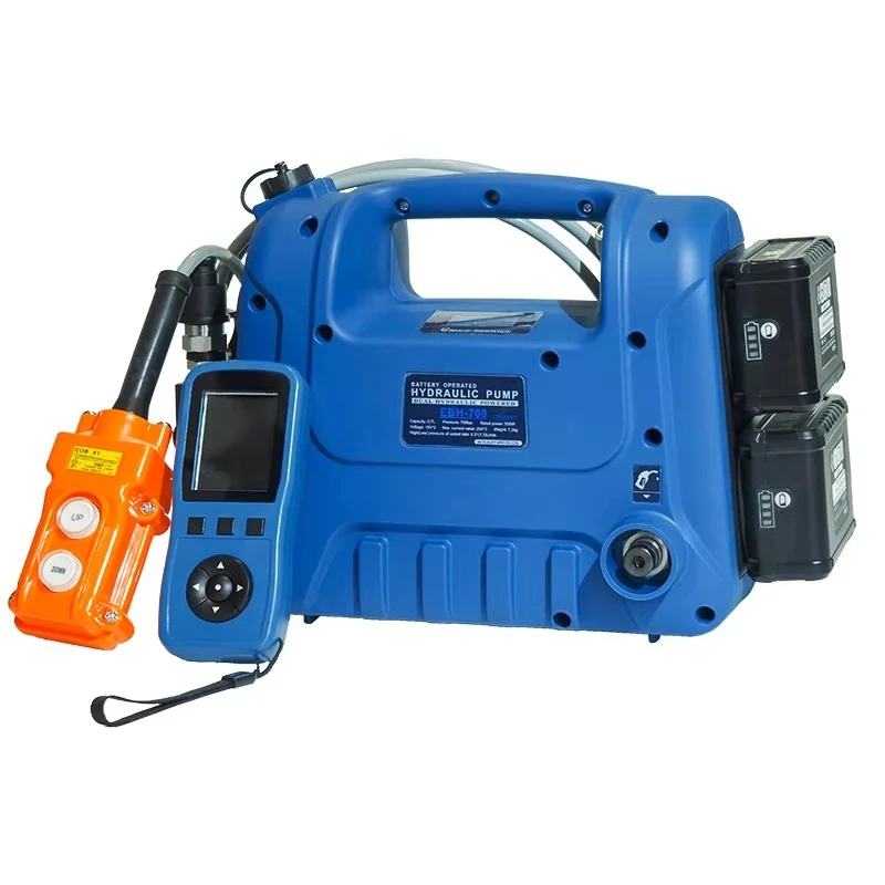 Handheld Portable Hydraulic Oil Pump, 70MPa Lithium Driven Electric Pump EBP-700