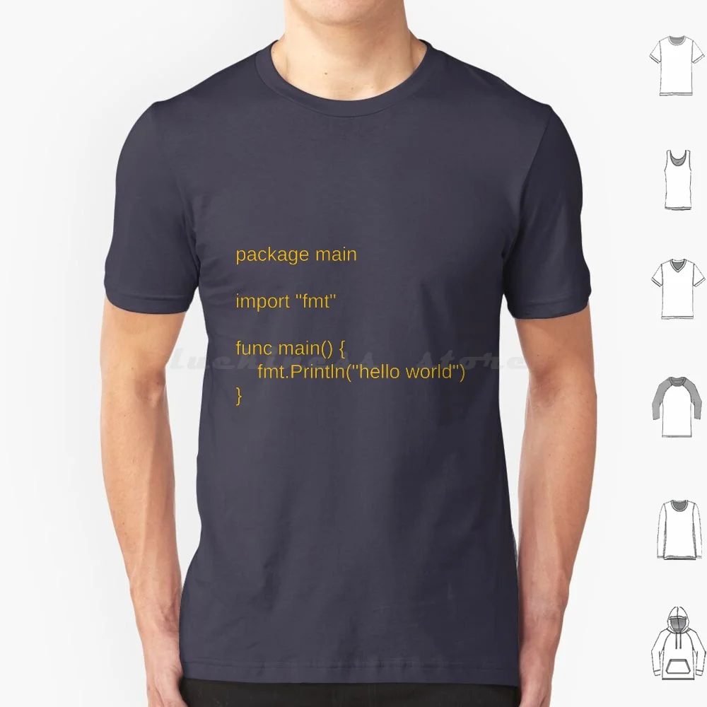 Golang Go Programming Language Hello World T Shirt Cotton Men Women DIY Print Programmer Programming Developer Go Hello World