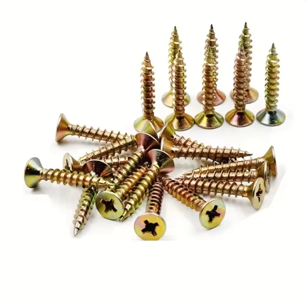 

360Pcs Self-Tapping Wood Screws Set M3/M3.5/M4 Countersunk Head Screws for DIY Woodworking Furniture & Repair Projects