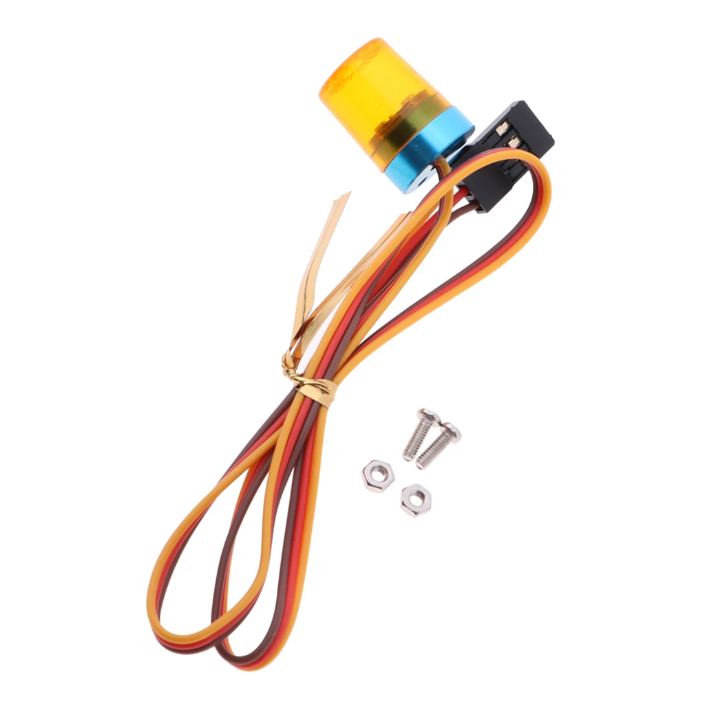 RC Car Roof Lights 4 Modes LED Strobe Police Warning Lamp for 1/10 4wd RC Cars and Trucks