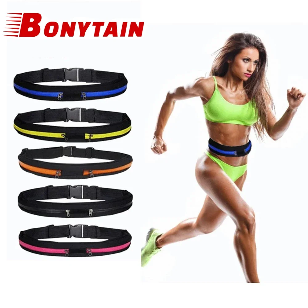 

Adjustable Running Waist Bag Women Pocket Phone Bag Outdoor Jogging Cycling Bag Waterproof Anti-theft Pack Men Belt Sports