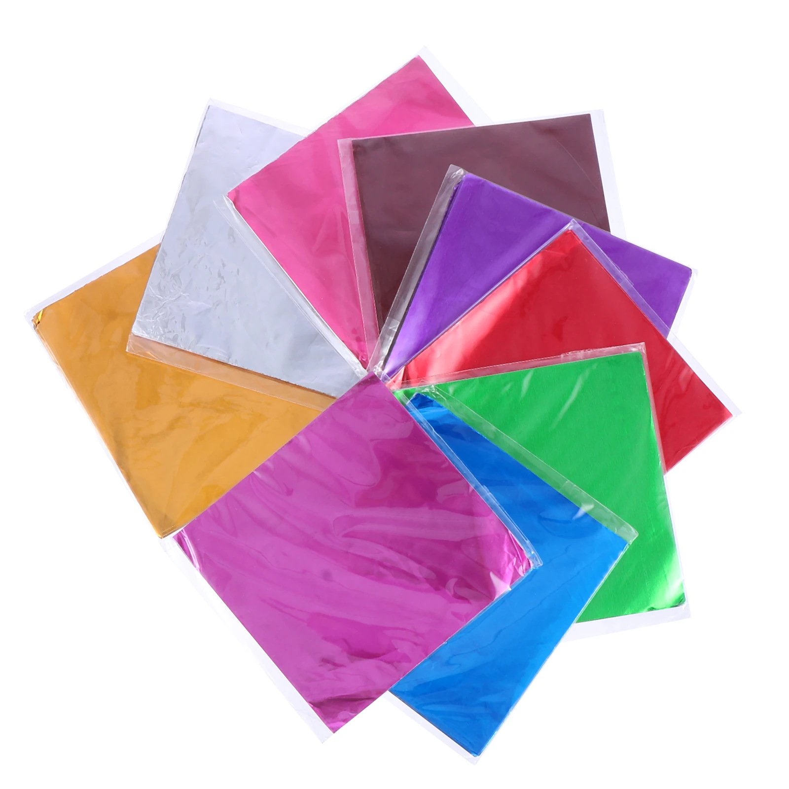

900pcs Candy Wrapping Paper 9 Colors Aluminium Foil Wrapper For Chocolate Nougat Biscuit Food Packaging Party Supplies Storage