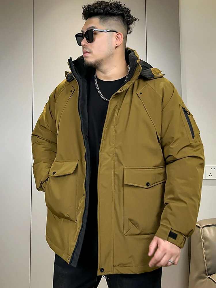 

Мужская утепленная зимняя хлопковая куртка для активного отдыха, морозостойкая, больших размеров, в стиле Северо-Восток, повседневная, модная, теплая