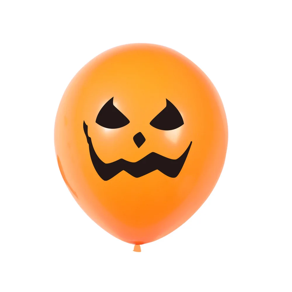 Halloween balloon decoration Halloween Pumpkin skull balloon latex balloon 2024 Halloween party home decoration balloon supplies