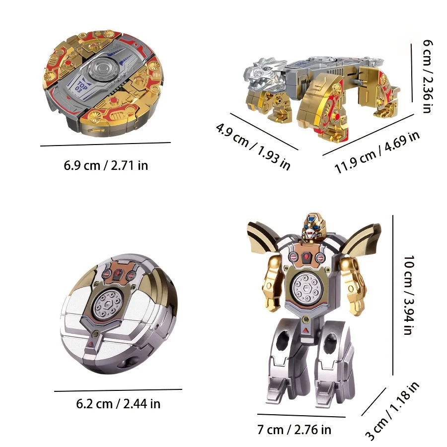 Spinner à doigt Fidget jouets transformer sensoriel créatif Antistress jouet doigt Gyro cadeau transformant chaîne Robot Spinner 2025