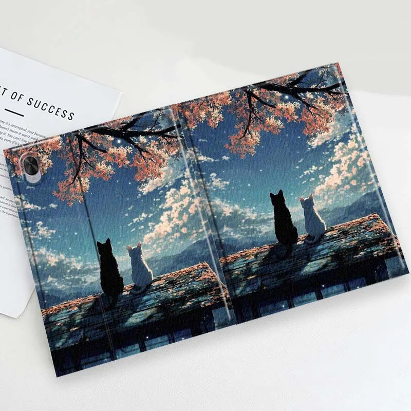 Two Cats Sunset Dock View Soft For Huawei MediaPad 11 M5 M6 ES Pro M5Lite Honor Pad V7 V8 X7 X8 X9 GT Pro Tab Tablet Case