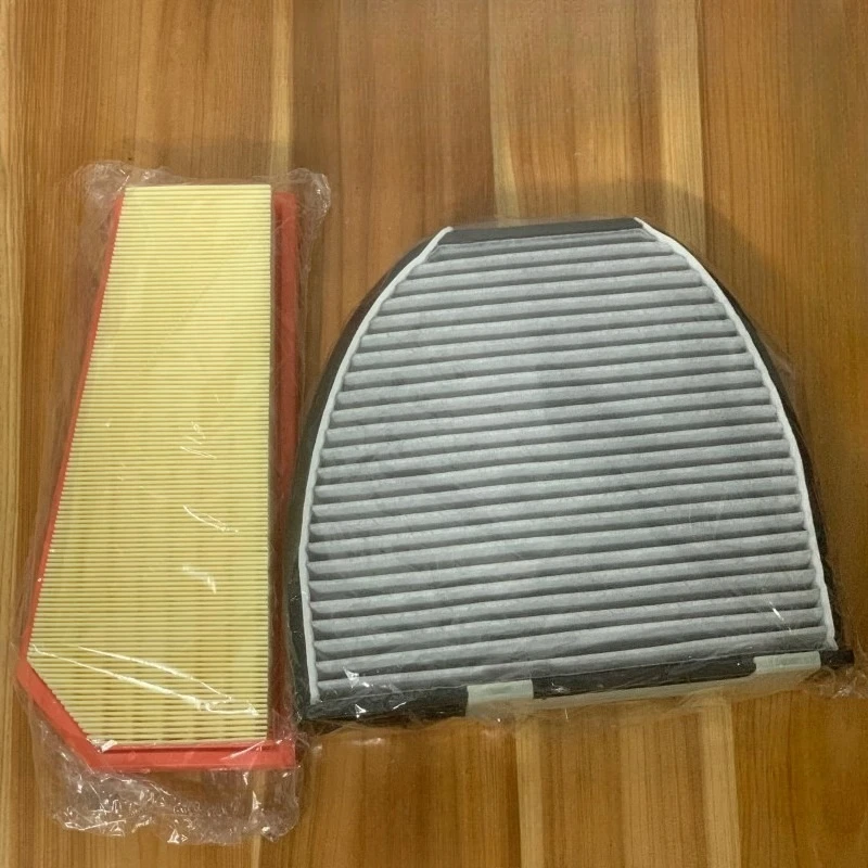 2pcs Filter Set For E200L E260L E260 C260 C200 C250 C260 CGI W212 W204 1.8T 2010-2012 Engine Cabin AC Air Oil Filter Spare Parts