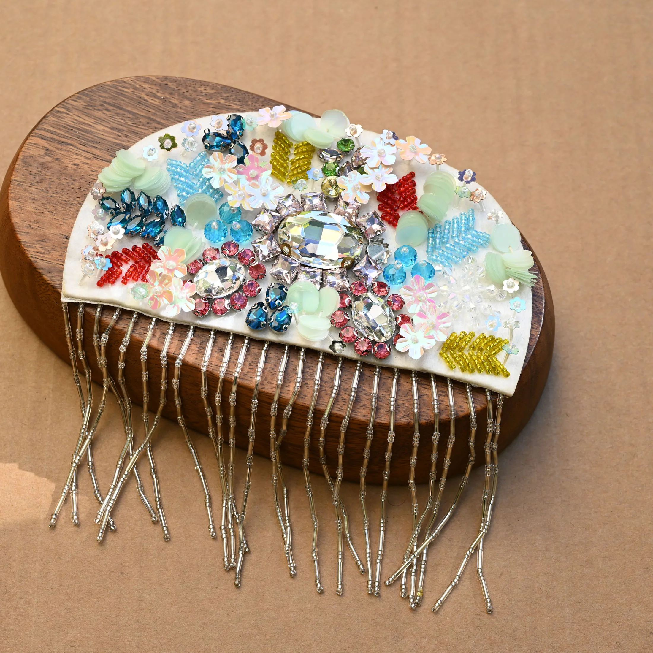 التخليص 2 قطعة/مجموعة مطرز حجر الراين شرابة بقع للملابس DIY خياطة الترتر شارة مطرزة يزين parche حبل #2