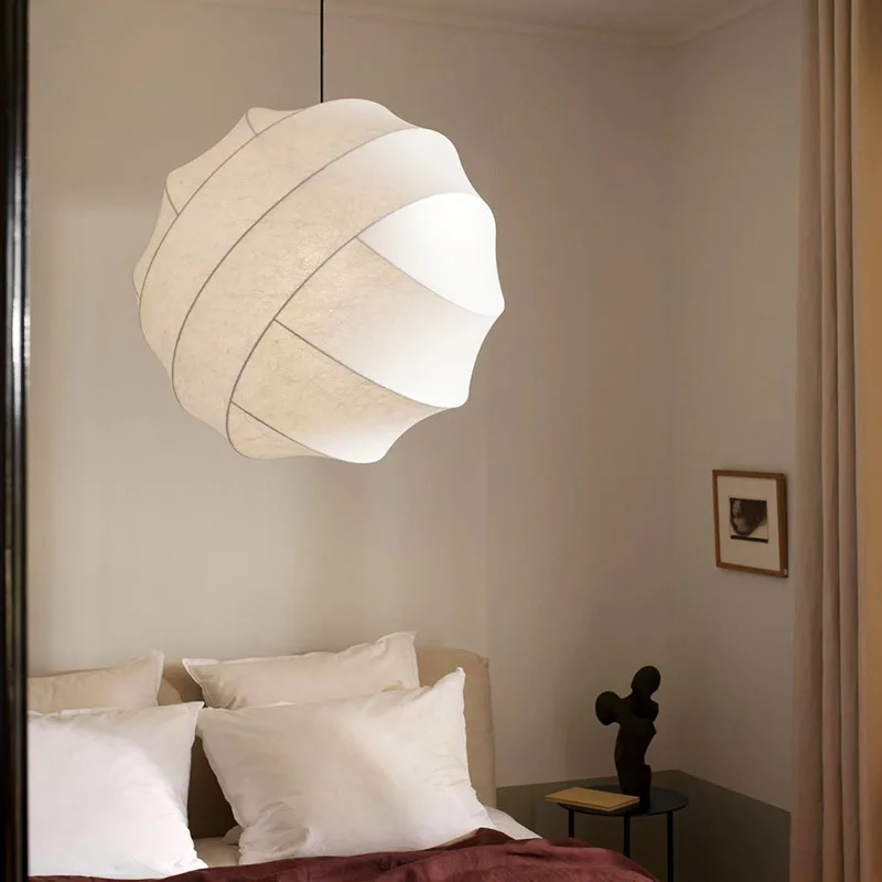Wabi zijderups kroonluchter slaapkamer retro eetkamer licht