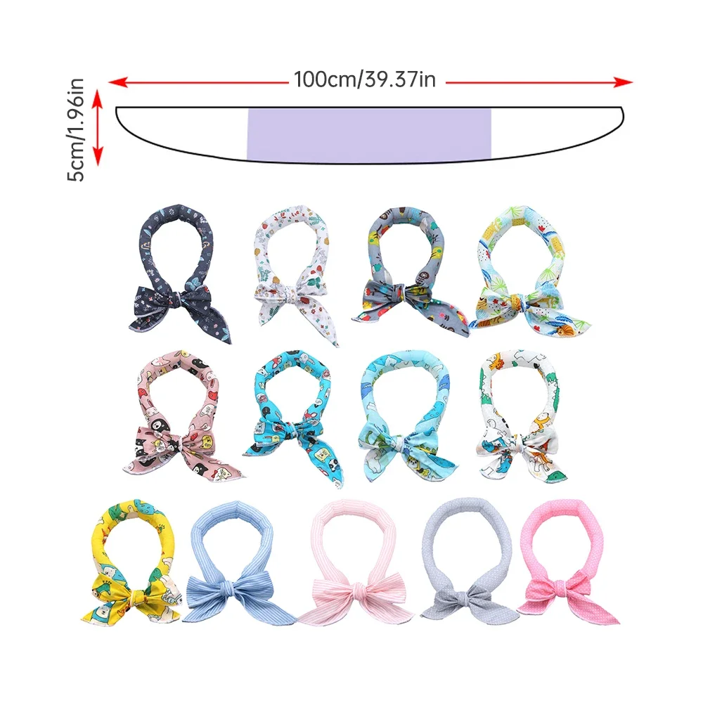 Охлаждающий шарф для домашних животных, Крутое полотенце для льда, ошейник для собак и кошек, регулируемый ошейник для кошек, слюнятие нагрева,