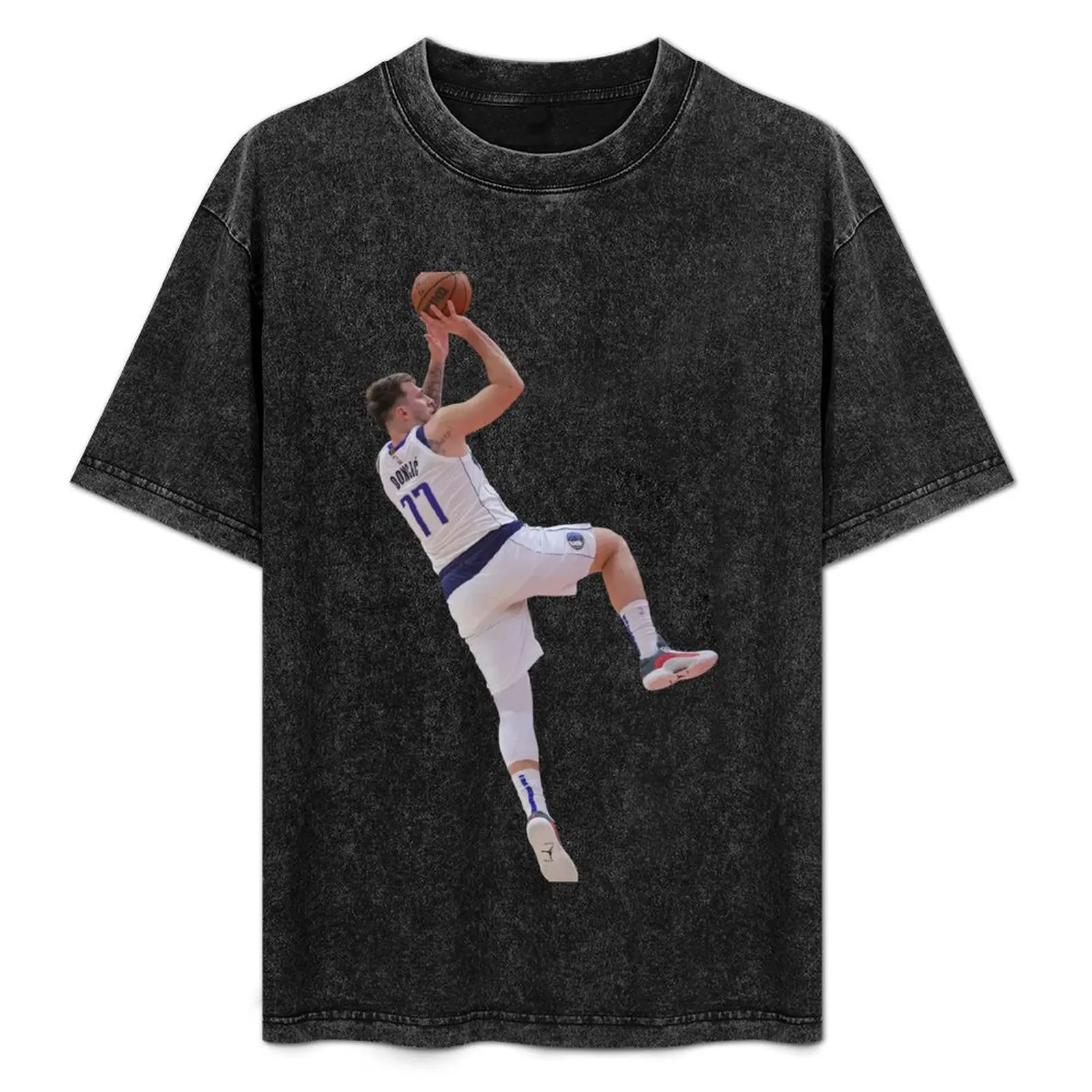 

Luka Doncic 77 Fadeaway T-Shirt funny costumes shirts graphic tee quick-drying shirts graphic mens graphic t-shirts big and tall