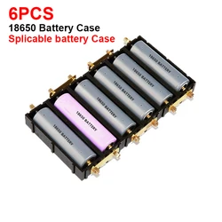 6Pcs Splicable battery slot 21700/18650 battery case solder-free battery box Battery Holder high-current DIY Power Bank Cases