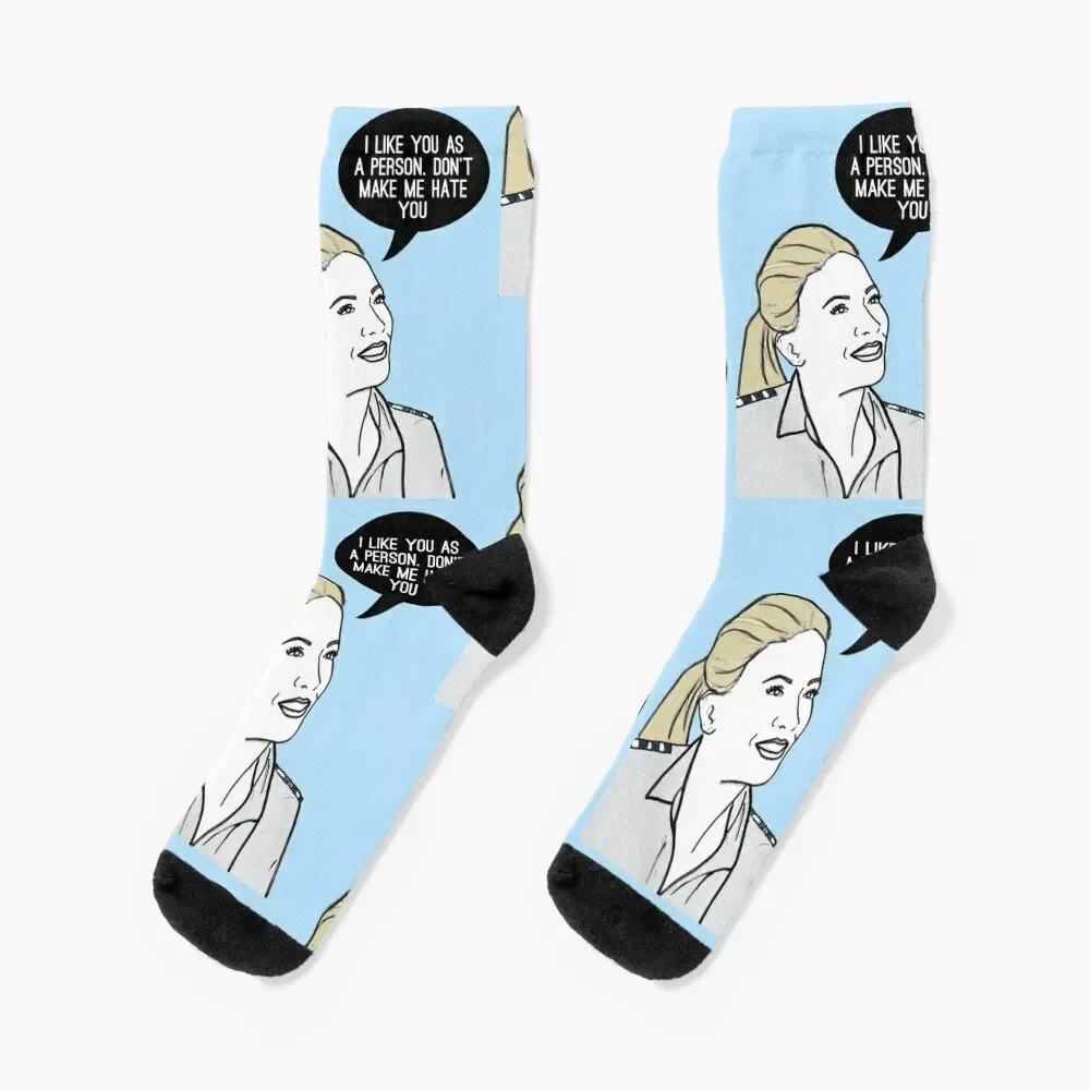 

Don't make me hate you Socks Novelties winter gifts floral hiking Ladies Socks Men's