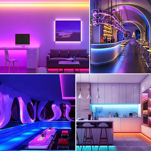 10m/rulle DC 24V WS2811 Hästkapplöpnings-LED-remsa 120 LED/m Rinnande vatten Flödande ljus Full pekskärmskontroller Naturvit Varm 8 best sales ws2811-styrenhet - №4