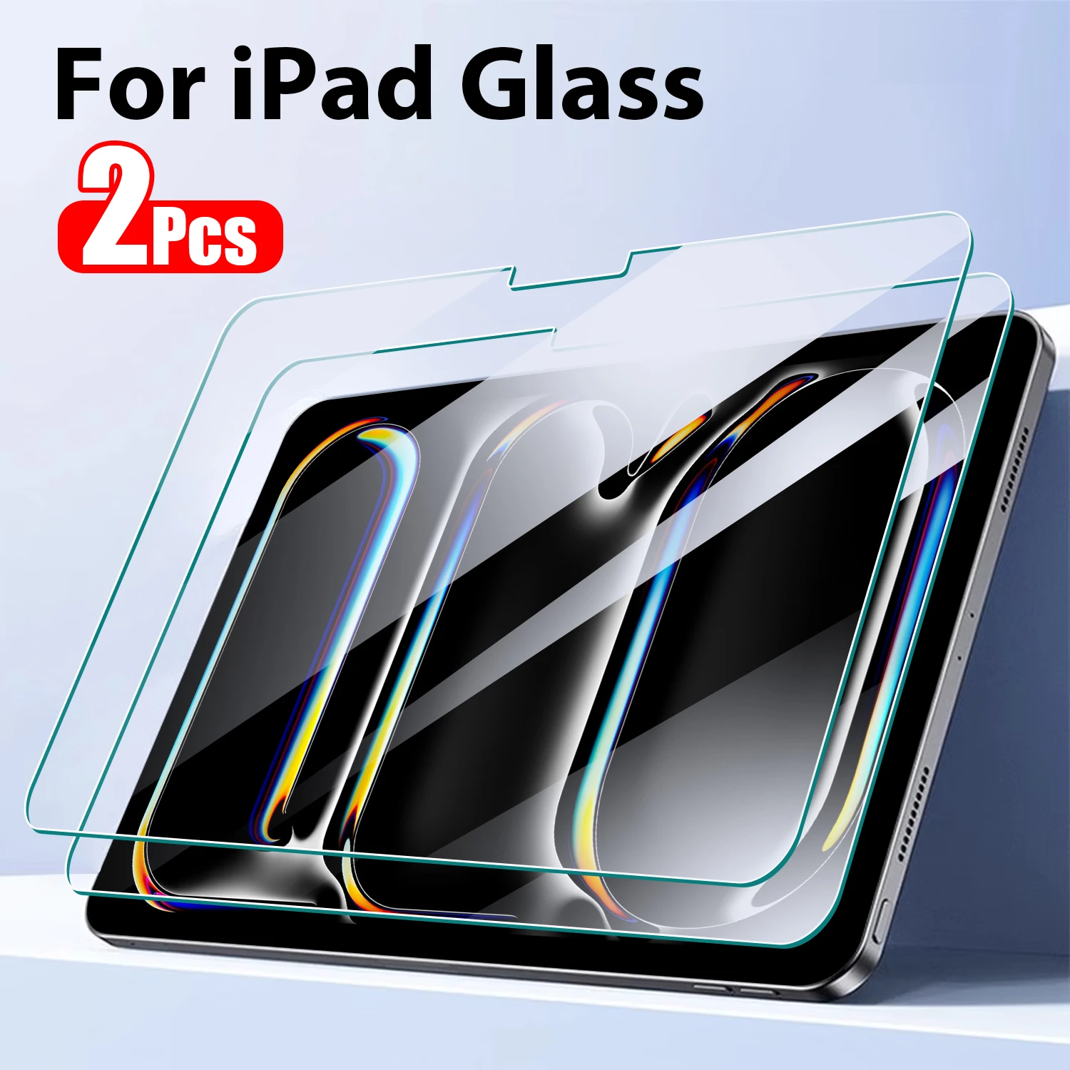 

2Pcs Tempered Glass For iPad Pro 13 11th M5 M4 12.9 A16 Air 11 M3 M2 5 4 9 9th 10 10th Generation Mini 7 6 2025 Screen Protector