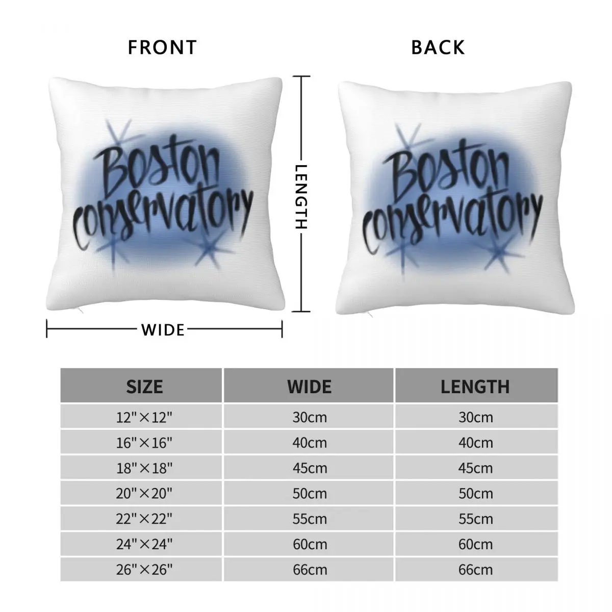 Boston Conservatory Boco Airbrush Pillowcase Polyester Linen Velvet Pattern Decorative Throw Pillow Sofa Seater Cushion Cover