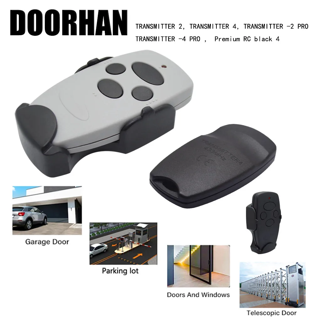 10PCS DOORHAN ชิปเครื่องส่งสัญญาณ-433MHz Rolling รหัส 4 โรงรถประตูรีโมทคอนโทรล 2-4-2PRO Rolling Gate Controller