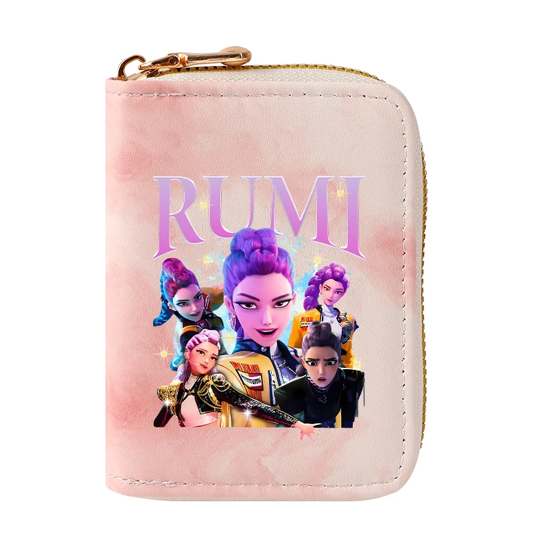 محفظة KPop Demon Hunters الملونة المقاومة للماء، محفظة بدون قذرة، سعة كبيرة، متعددة الوظائف، محفظة للعملات المعدنية، هدية عيد ميلاد لصديق #4