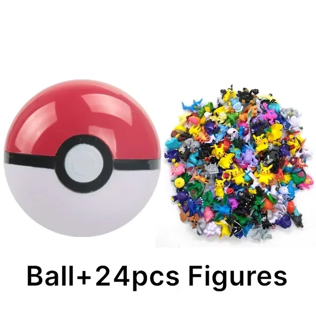 Pokemon 7cm Pokeball z figurkami akcja figurki Anime śliczny model kolekcja zabawek Anime lalki dla dzieci na prezenty świąteczne