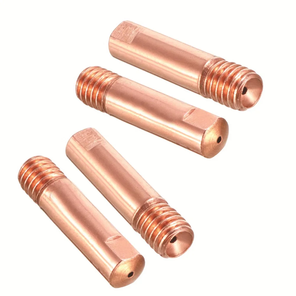 MB15 MIG Torch Nozzles Set of Ten Contact Tips in Multiple Diameters for Enhanced Compatibility in Welding Tasks