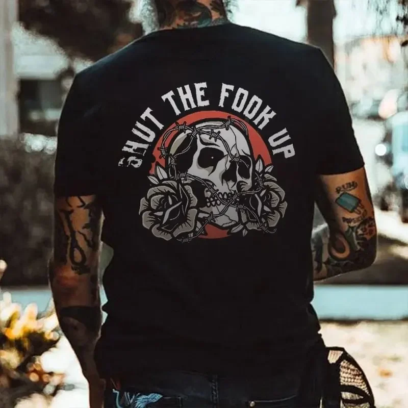 HOT SALE Harajuku Men's Cotton Pop T-shirt Casual Summer Fall Shoulder Short Quick Dry Sleeve Elastic S-4XL Cool T-shirt