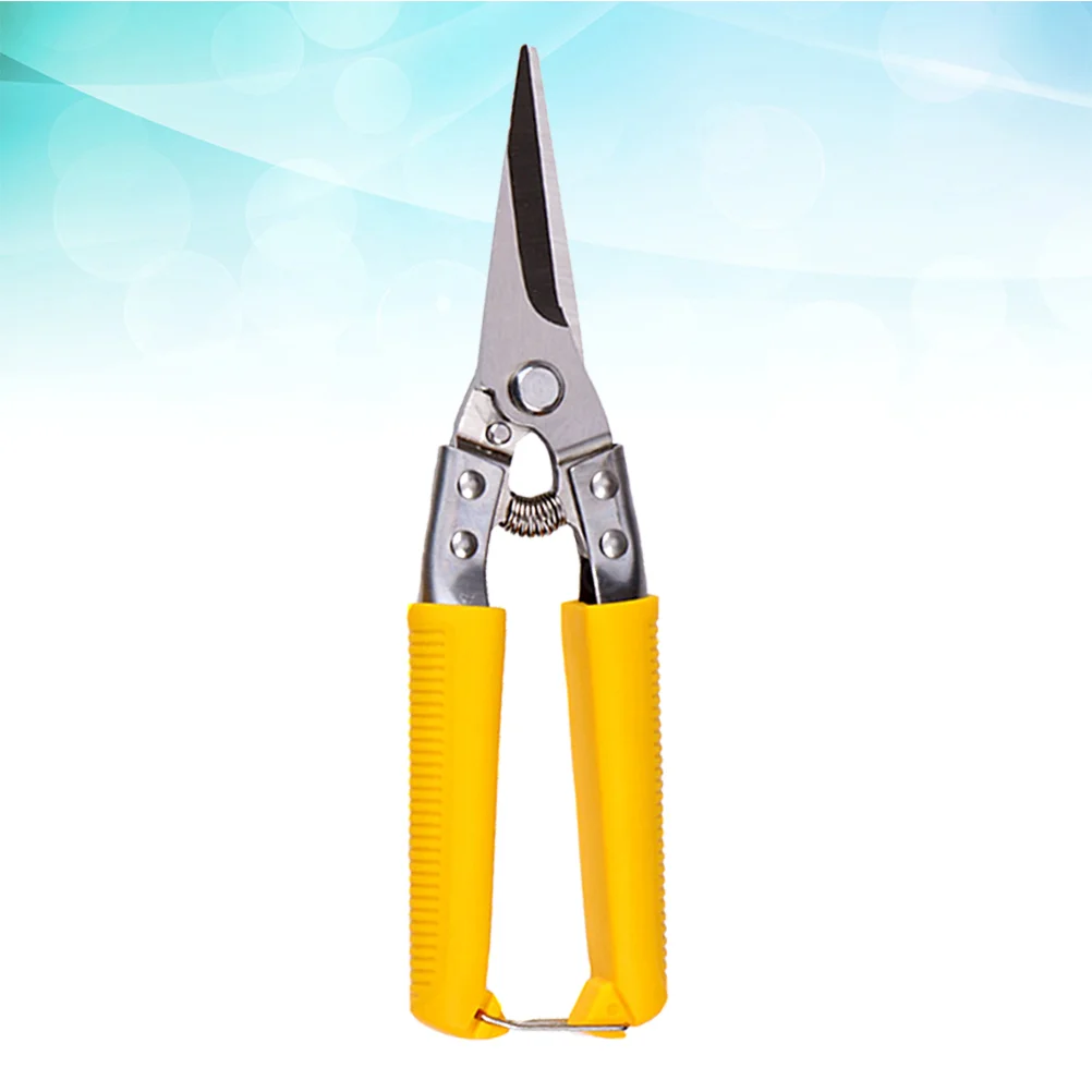 Tin Metal Sheet Scissors Shears Hand Tool PP Handle Straight (Yellow) Metal Sheet Shear Metal Sheet