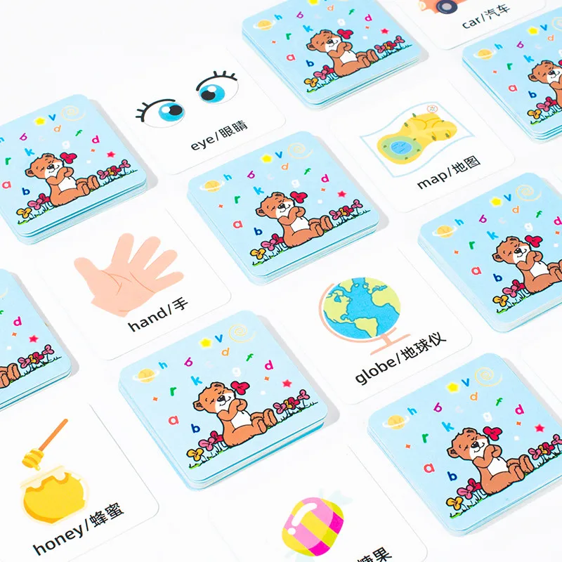 4 Players Children Magnetic Spelling Word Cube Kids Game Learning Education English Writing Teaching Aids Alphabet Wooden Toys Competitive Game view 7