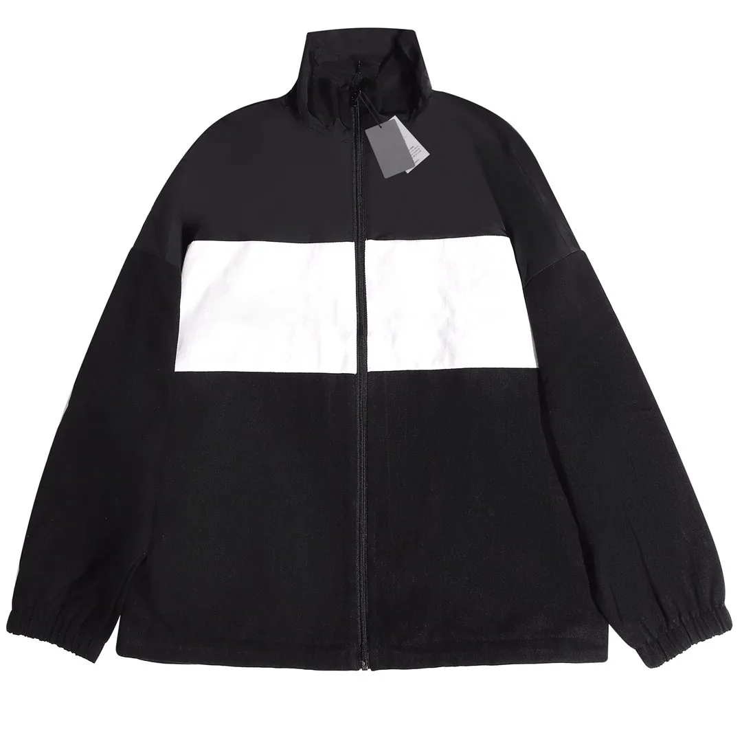 

Best Version Luxury Big Letters Embroidery Women Men Zip-up Jacket Coat Windbreaker Oversized Denim Men Casual Jacket