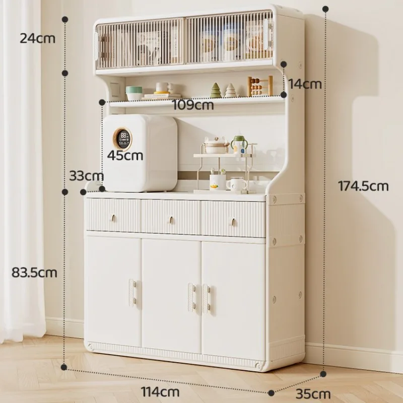 Floor Standing Multi-tier Storage Cabinet, Entry Shoe Organizer, Living Room & Dining Side Partition Unit