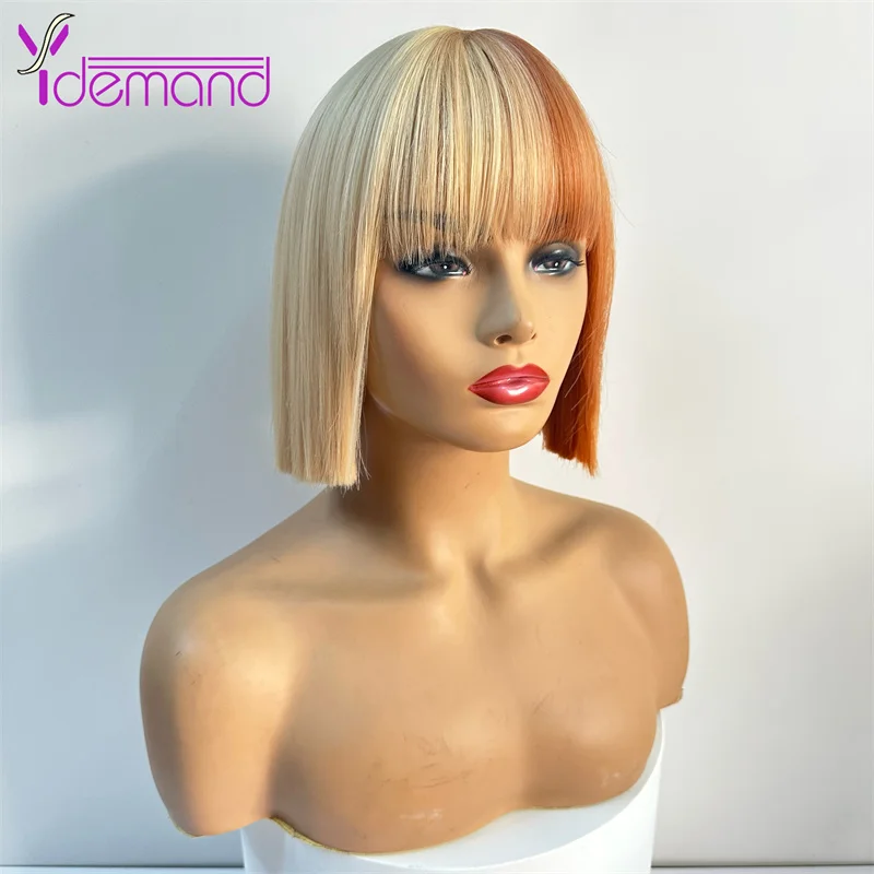 Y Demand Shot BOB Wigs With Bangs For Women Summer Hair