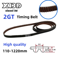 High quality GT2 6mm Timing Belt Upgrade Anti-slip Closed Loop 110 112 158 188 200 280 300 320 400 610 852mm 2GT-188-6 Width 6mm