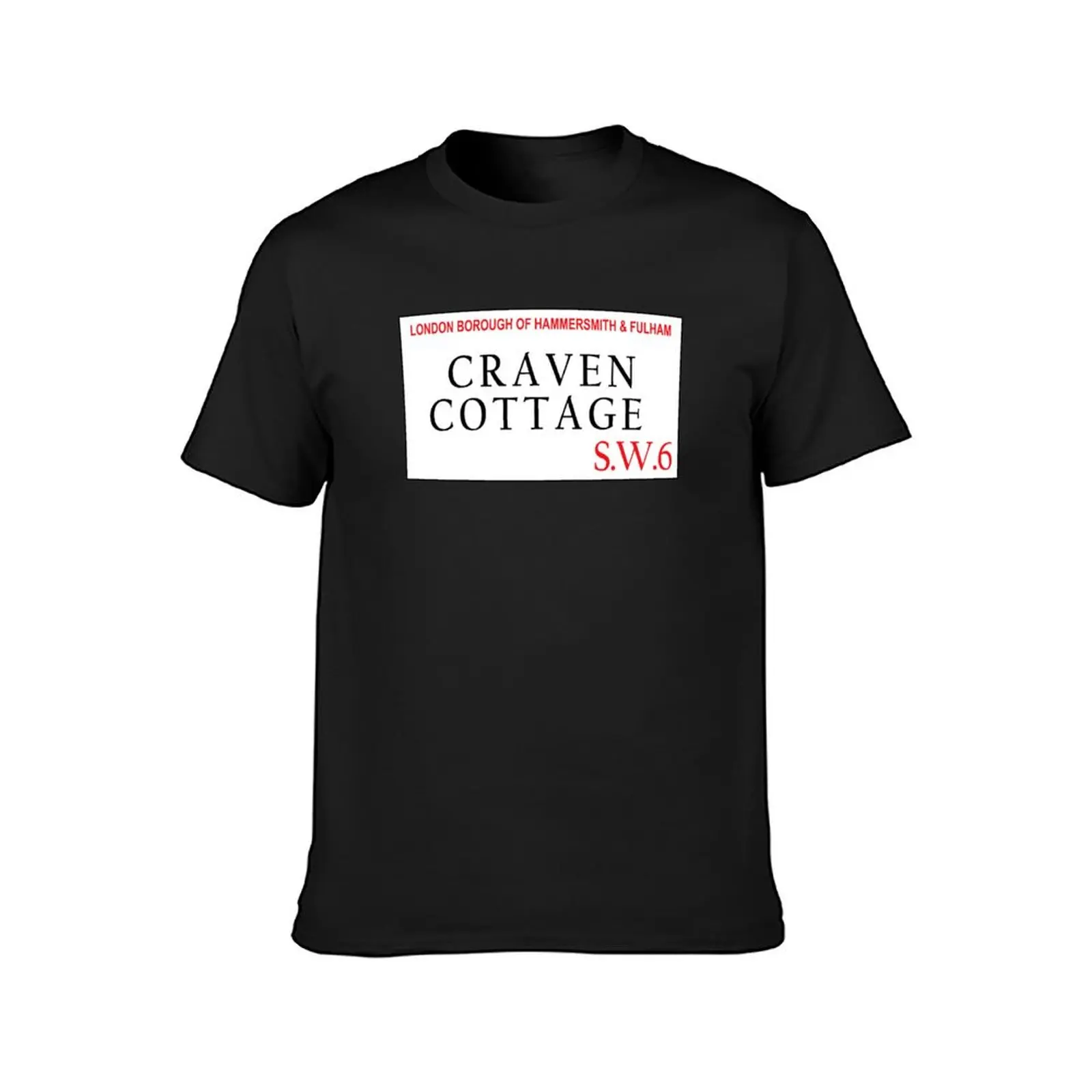 Craven Cottage Fulham SW6 T-Shirt summer top summer tops customs sports fans mens graphic t-shirts