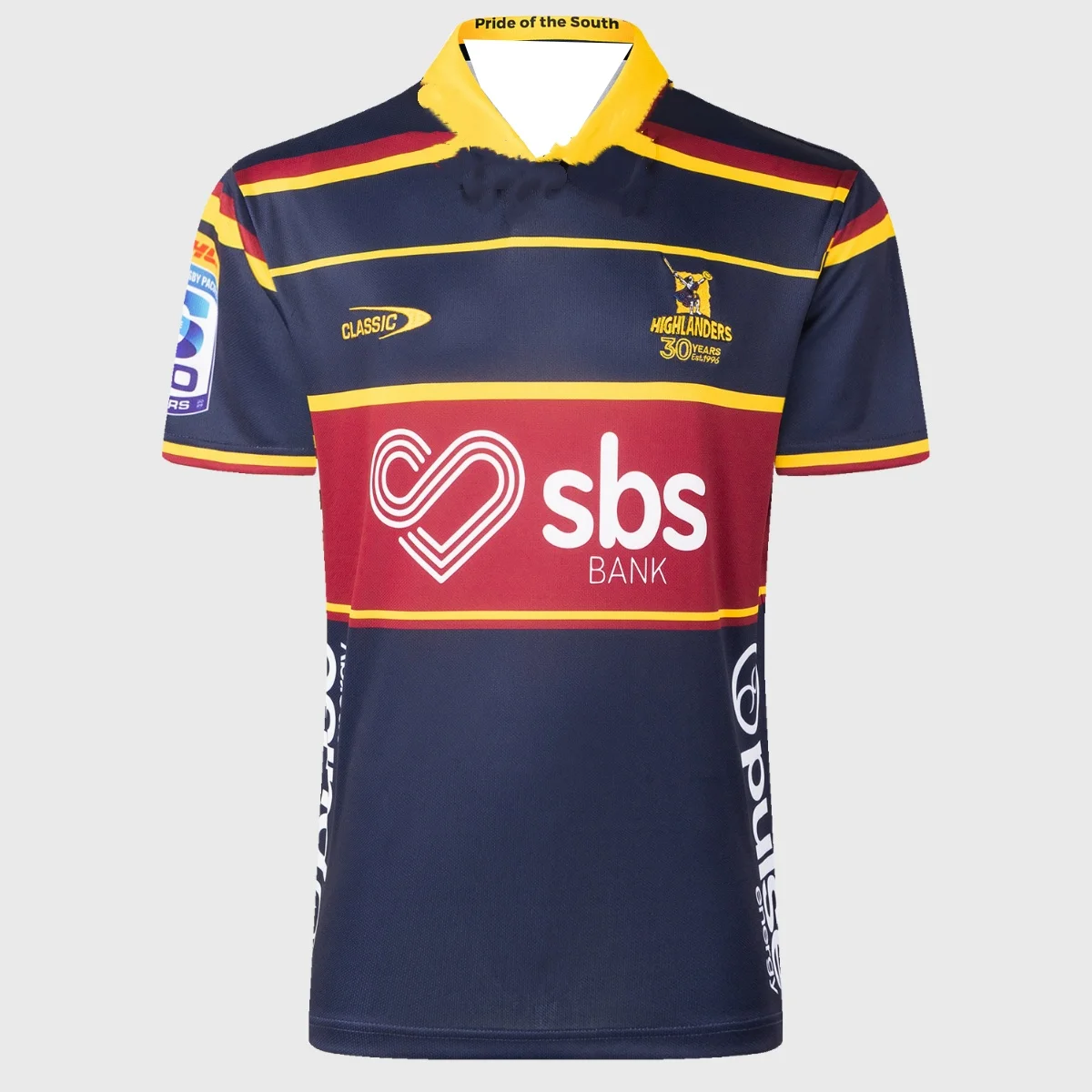 2026 New Highlanders "SBS Bank" 30th Anniversary Rugby-Trikot Herren Y2K T-Shirt Oversize Geeignet für Alltags- und Trainingskleidung – Detail 3