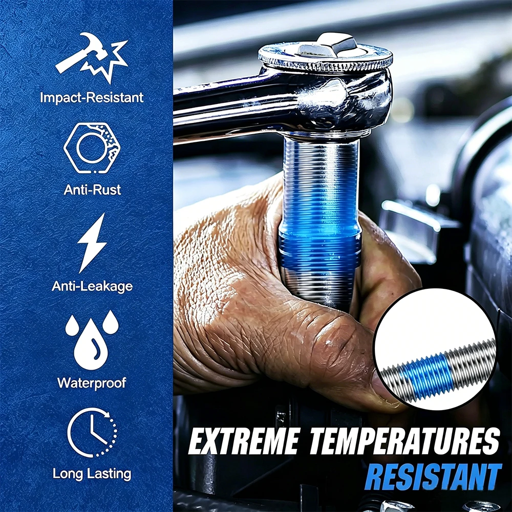 Thread Locker Anaerobic Adhesive High Strength Screw Glue Anti Vibration Bolt Lock Seal Prevent Loosening Threadlocking Compound