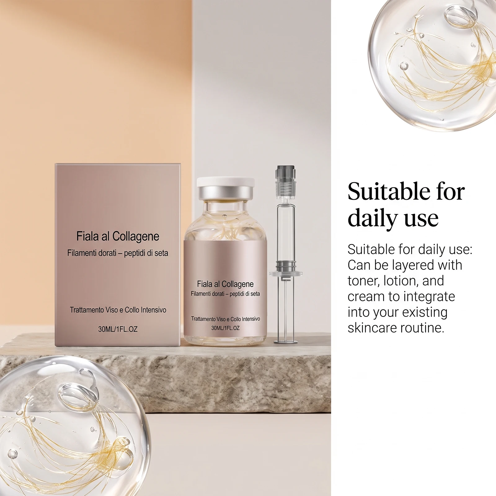 Korean Silk Collagen Serum Moi - đánh giá và giá Korean Skincare Routine