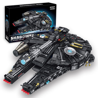 2500+pcs MOC Building Blocks Sets Millennium Black Falcon Plane Star Warship Bricks Toys For Kids Children Adult Christmas Gift