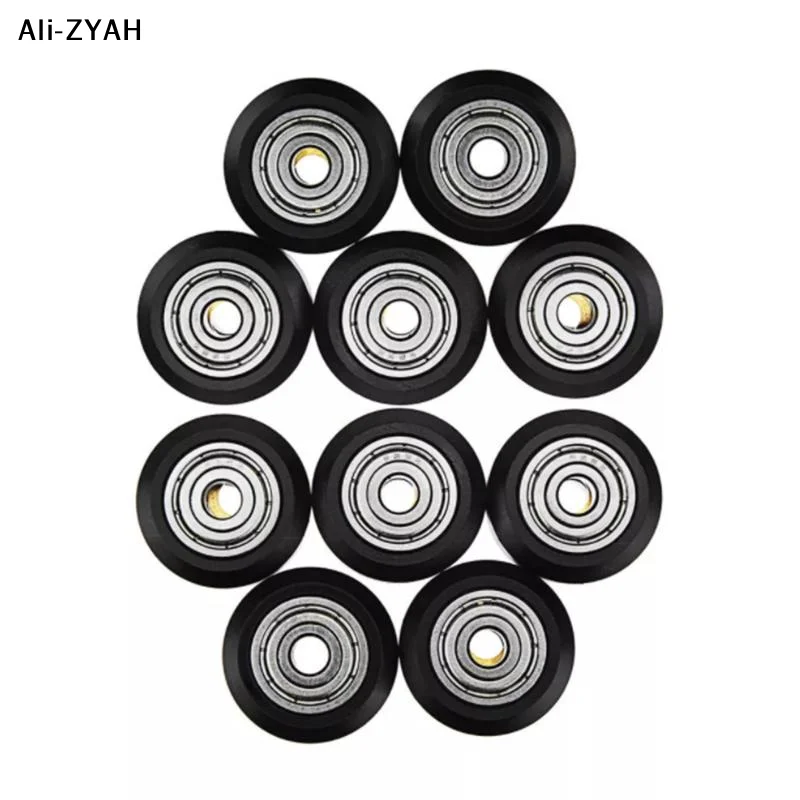 【Z】CCA4-CNC Plastic POM Big Small Wheel With Bearing Idler V-Slot Aluminum Profile Perlin Pulley For 3D Printer Ender3 V2